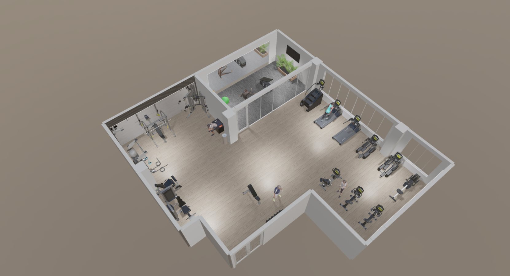 fitness center render