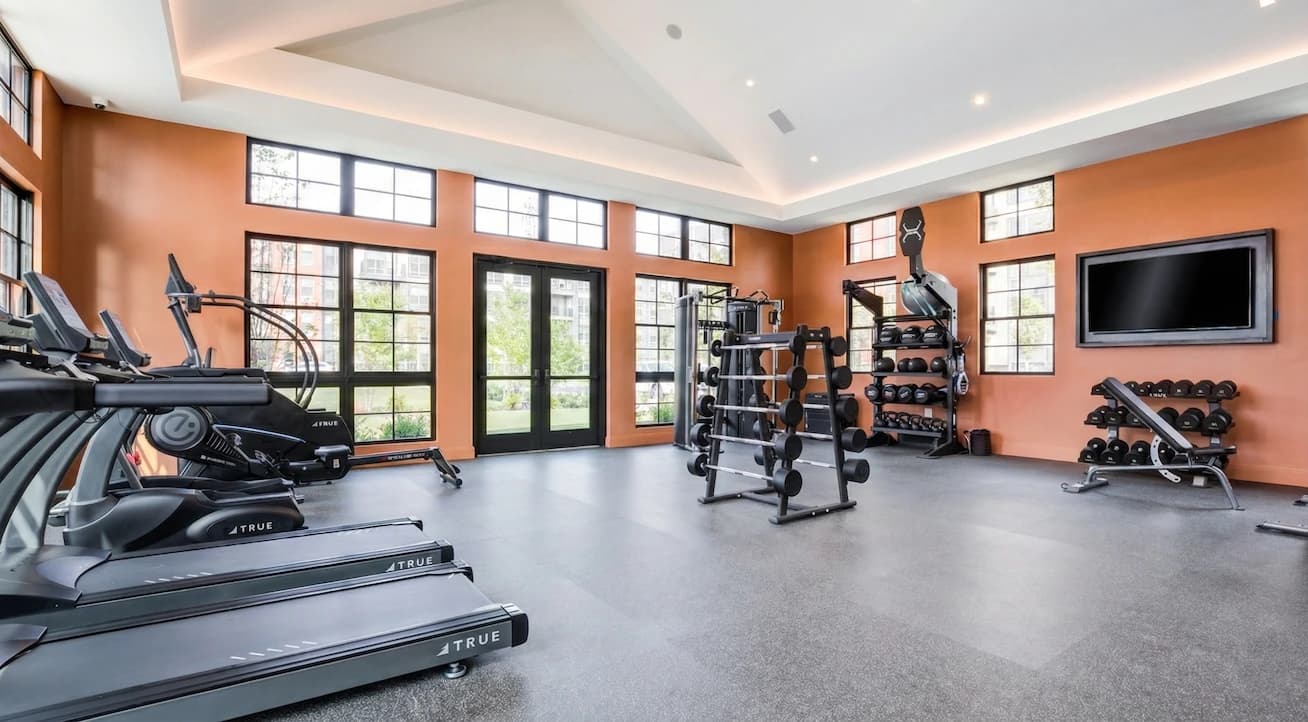 City gym ceiling