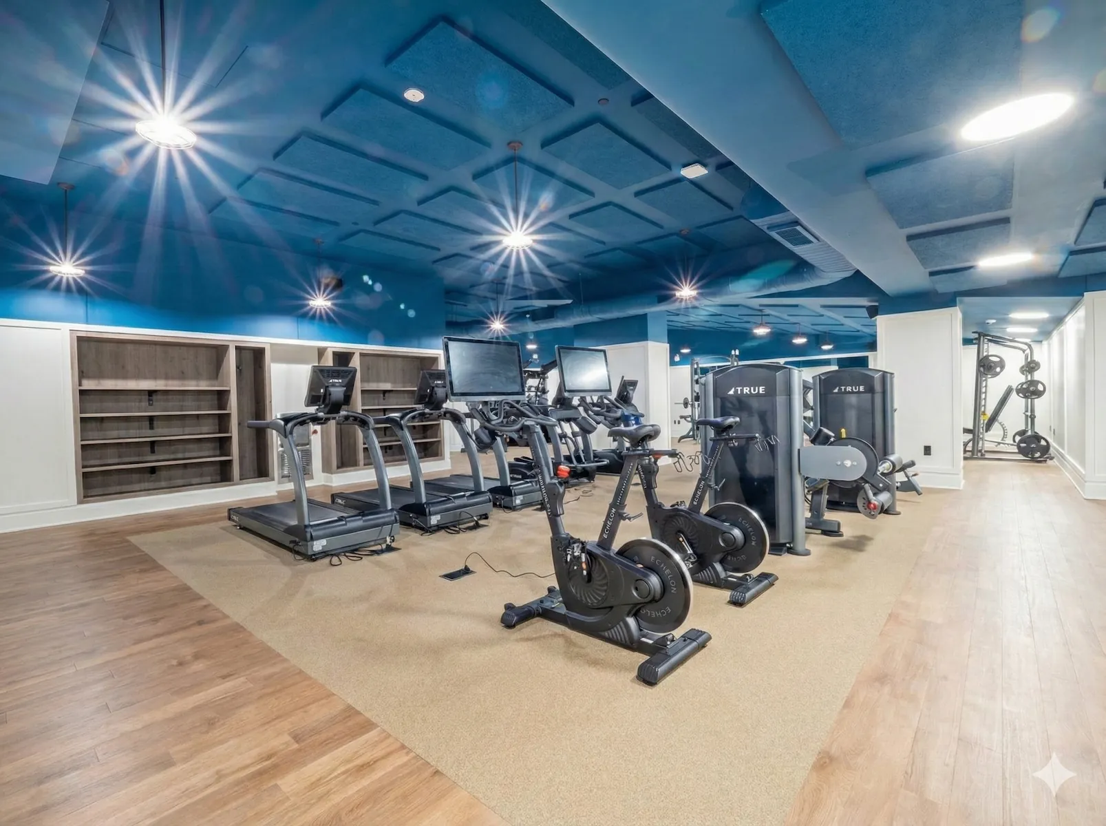 Modern gym interior