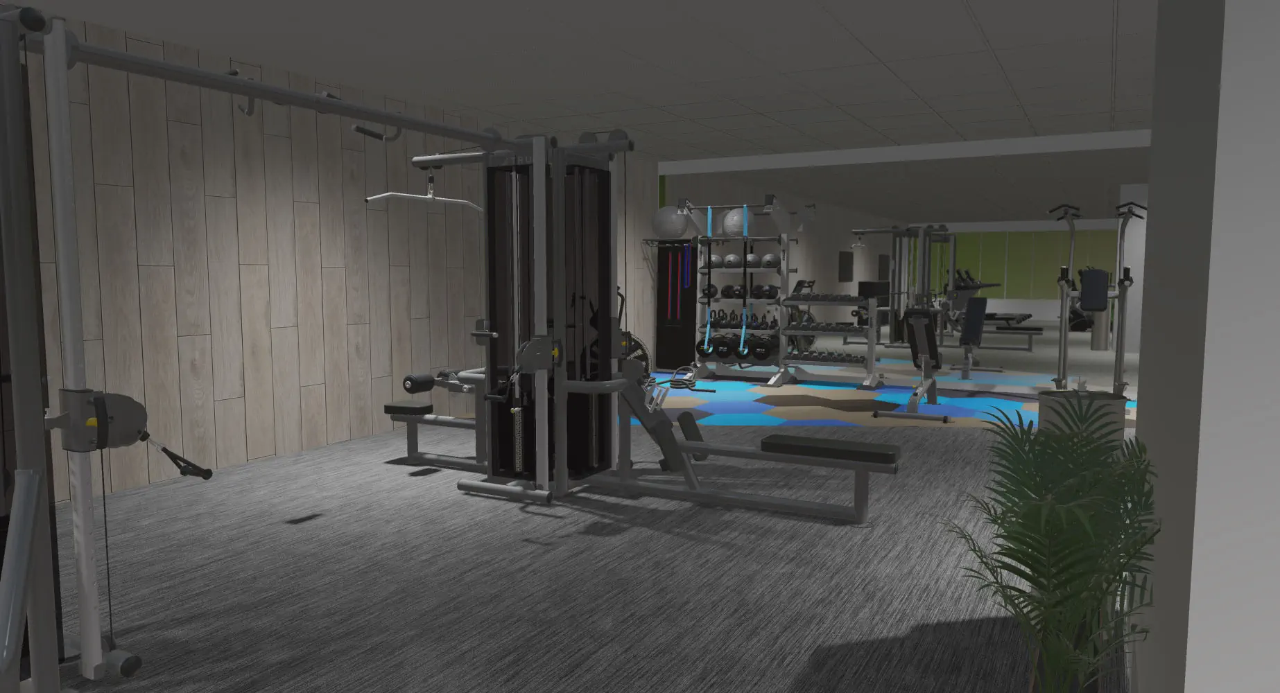 fitness center render