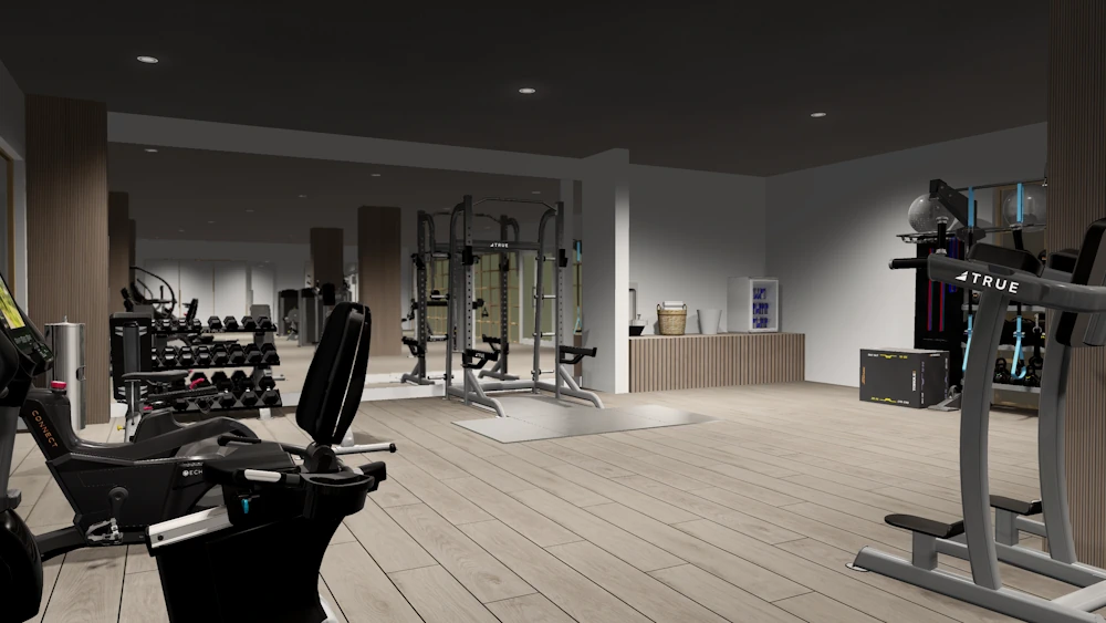 fitness center render