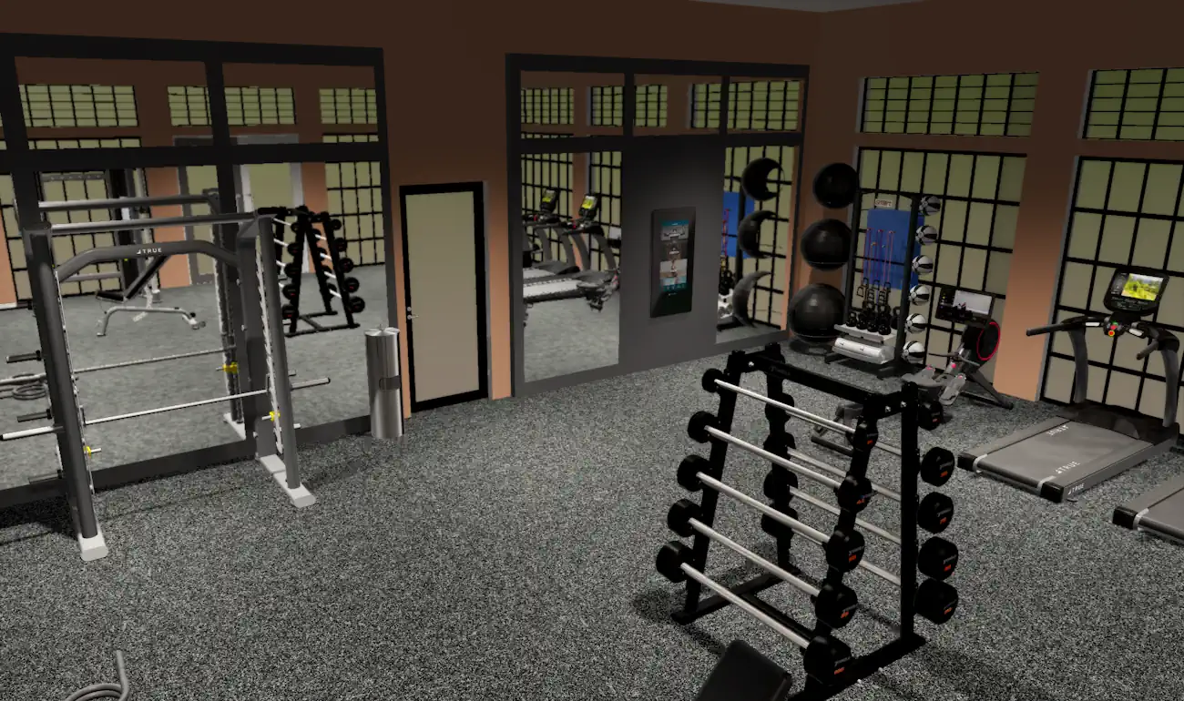 fitness center render