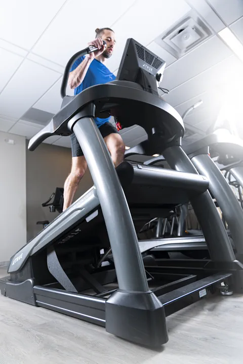 Man on treadmill