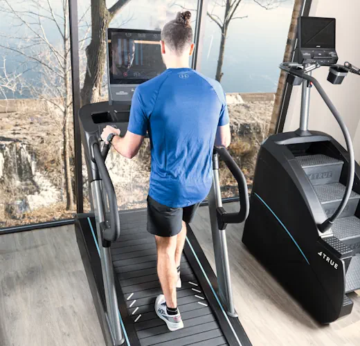 Man on treadmill